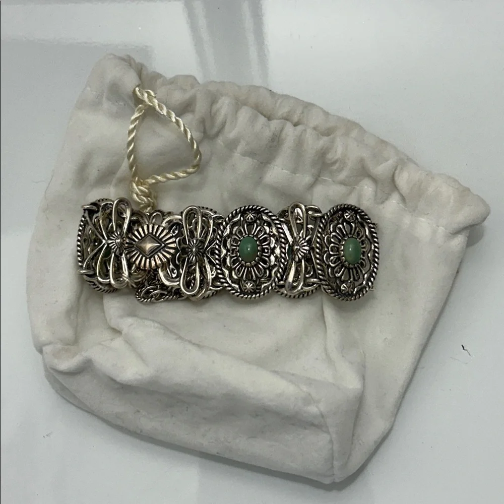NWOT Vintage Design Carolyn Pollack Sterling Silver Utah Veriscite Bracelet